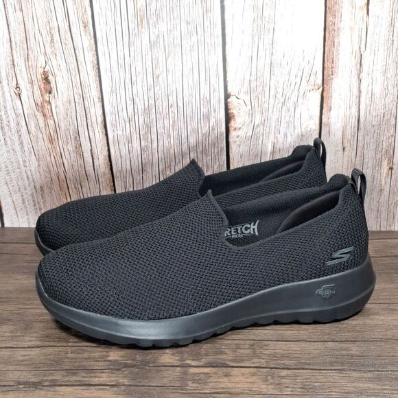 Skechers Go Walk Joy Gen 5 Goga Mat Stretch Black Slip on Shoe Women's Size 8 - Picture 1 of 9